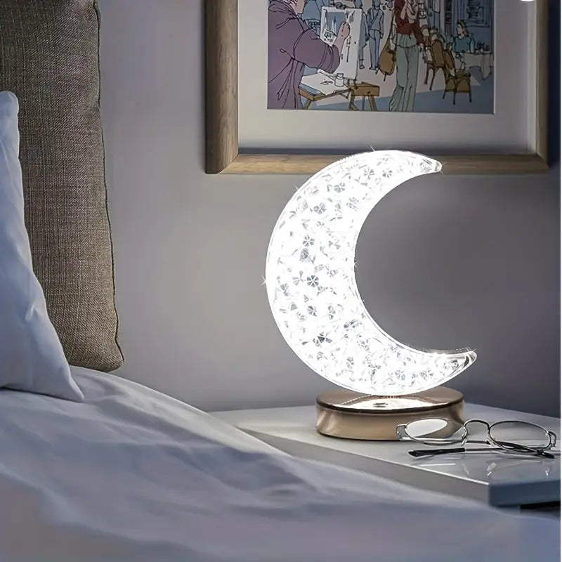 Lámpara luna recargable con 3 niveles de luz