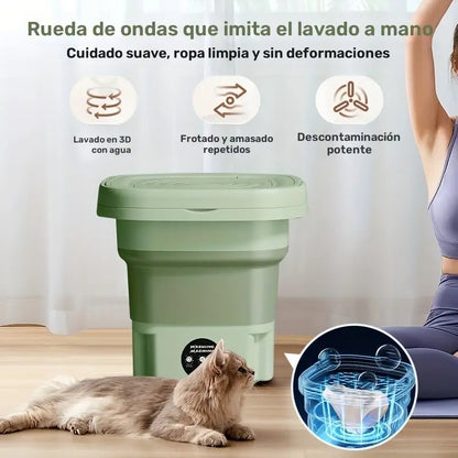 Lavadora portatil plegable 8L