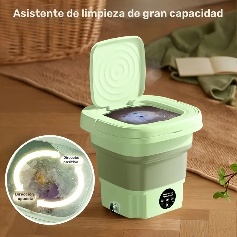 Lavadora portatil plegable 8L